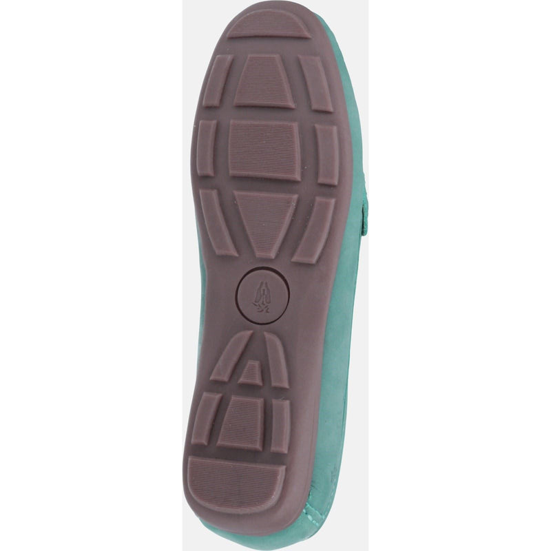 Hush Puppies Maggie Mocasines De Cuero Azul Cielo Para Mujer