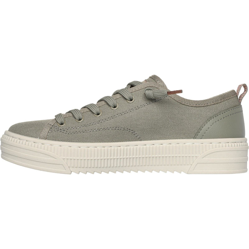 Skechers BOBS Copa Zapatillas De Tela Para Mujer En Color Oliva