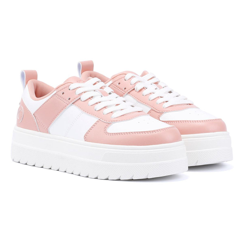 Hugo Lyssa Tennis Zapatillas De Deporte Blancas De Cuero Para Mujer
