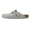 Birkenstock Boston Zuecos Grises De Ante