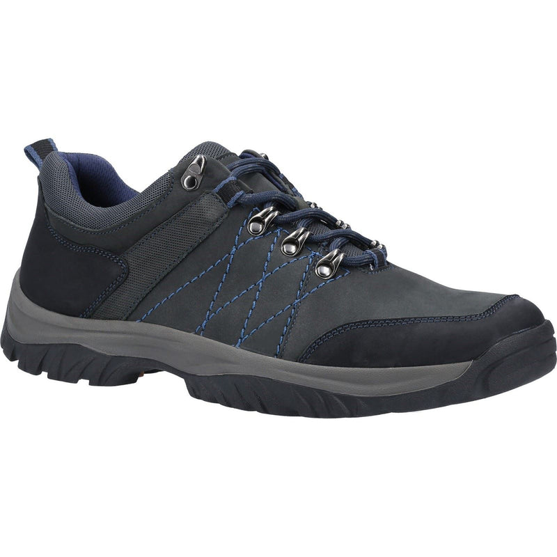Cotswold Toddington Zapatos De Cuero Para Hombre En Color Azul Marino Con Cordones.