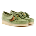 Clarks Originals Wallabee Zapatos Verdes De Mujer De Gamuza