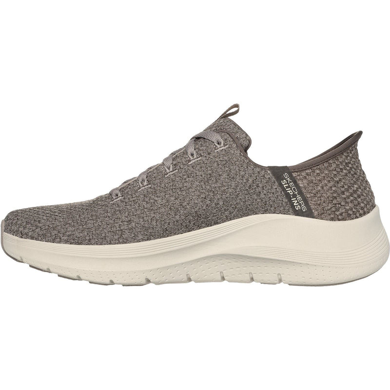 Skechers Arch Fit 2.0 Look Ahead Zapatillas De Tela Para Hombre Color Topo