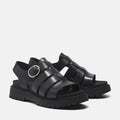 Timberland Clairemont Way Fisherman Sandalias De Cuero Para Mujer En Color Negro