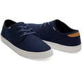 TOMS Carlo Zapatillas De Lona De Herencia En Azul Marino Para Hombre.