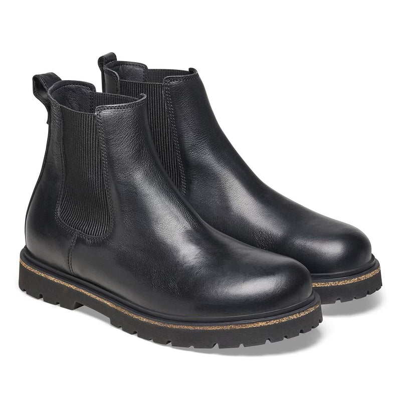 Birkenstock Highwood Chelsea Botas Negras De Cuero Para Mujer.