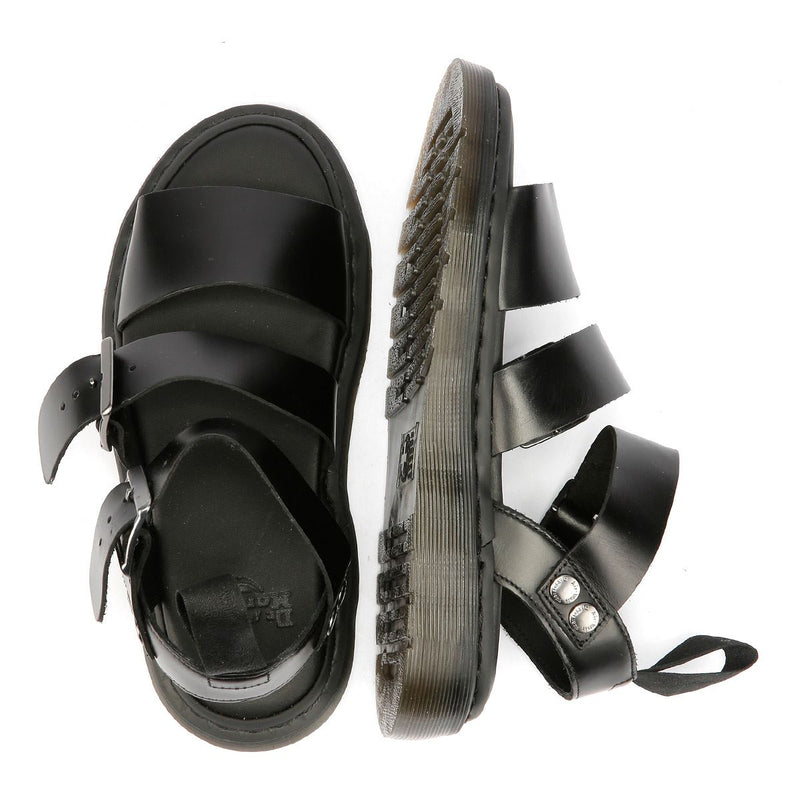 Dr. Martens Gryphon Brando Sandalias De Cuero Para Mujer En Color Negro
