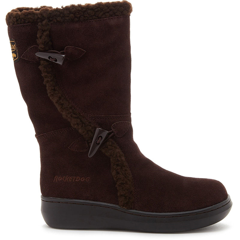 Rocket Dog Slope Botas De Ante Para Mujer En Color Chocolate.
