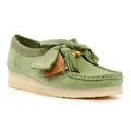 Clarks Originals Wallabee Zapatos Verdes De Mujer De Gamuza