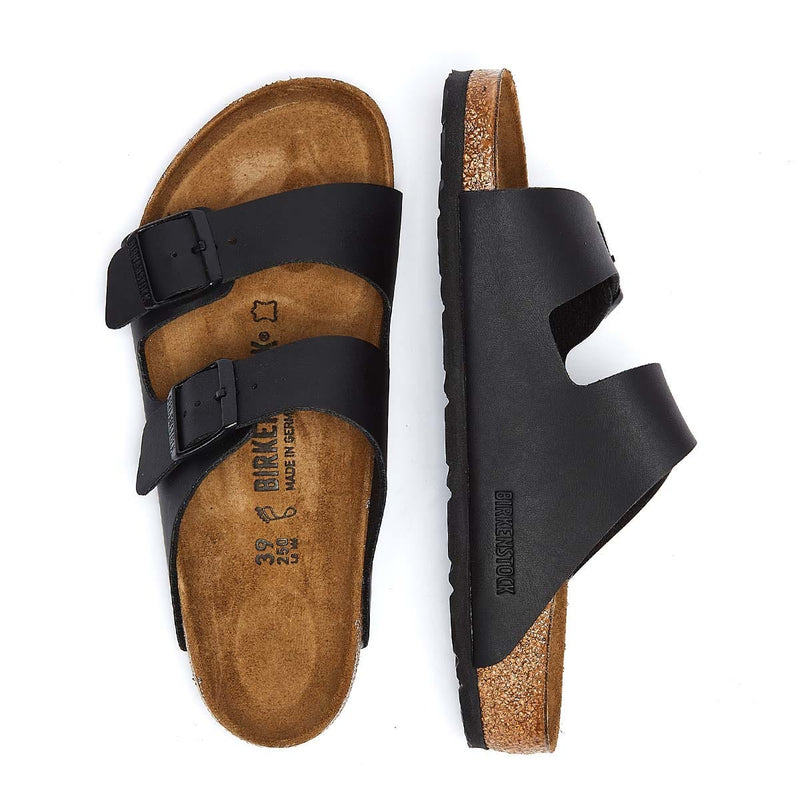 Birkenstock Arizona Birko-Flor Sandalias negras estrechas para hombre