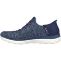 Skechers Summits Dazzling Haze Zapatillas De Tela Para Mujer En Azul Marino/Morado