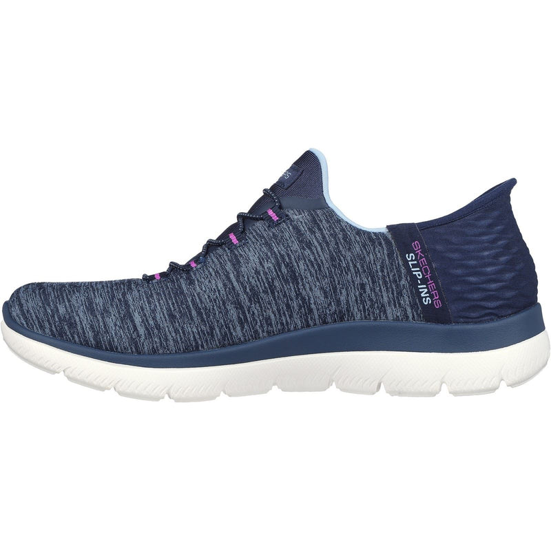 Skechers Summits Dazzling Haze Zapatillas De Tela Para Mujer En Azul Marino/Morado