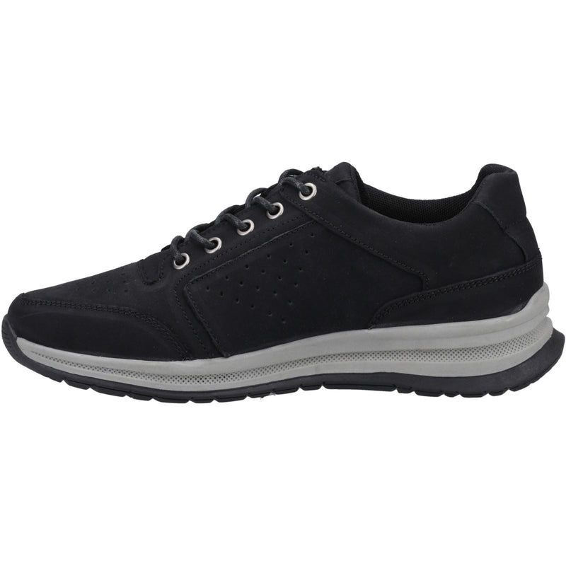 Hush Puppies Joseph Zapatos De Cuero Para Hombre, Negros, De Ante, Con Cordones