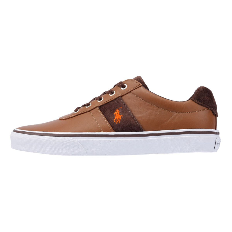 Ralph Lauren Hanford III Zapatillas De Cuero Marrón Para Hombre