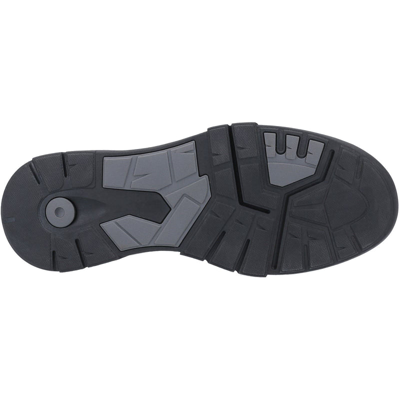Hush Puppies Finley Zapatos De Hombre Negros De Cuero Con Cordones.