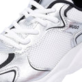 Hugo Leon Tennis Zapatillas Deportivas Plateadas Para Mujer