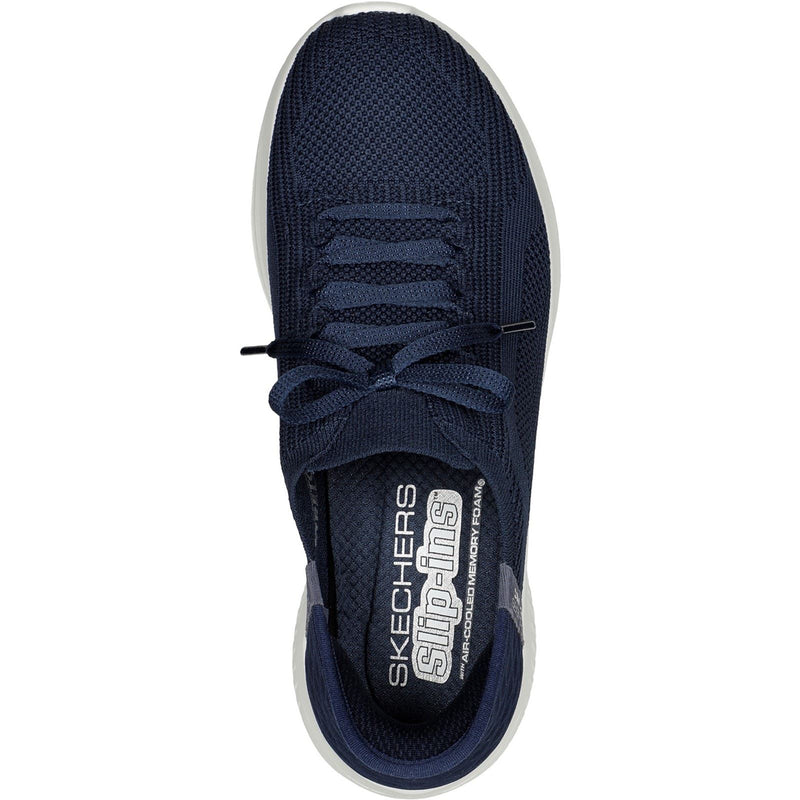 Skechers Ultra Flex 3.0 Brilliant Path Zapatillas De Tela Para Mujer En Color Azul Marino