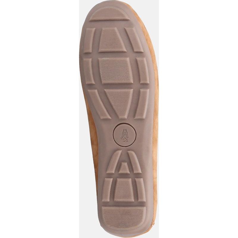 Hush Puppies Maggie Mocasines De Cuero Para Mujer En Color Beige.