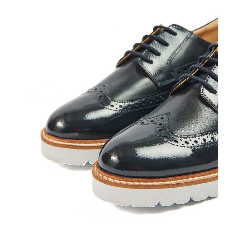 Pod Kortney Zapatos Brogues De Charol Azul Marino Para Mujer