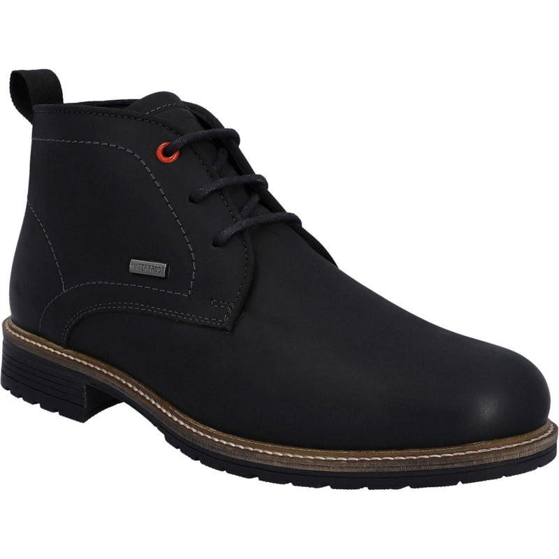 Hunter Jura Botas Negras De Cuero Para Hombre.