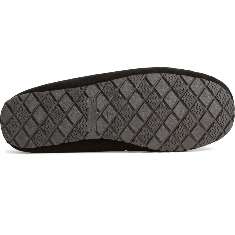 Sperry Reina Zapatillas De Ante Para Mujer En Negro/Leopardo