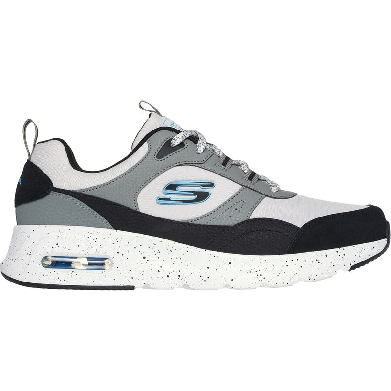 Skechers Skech-Air Court - Yatton Zapatillas De Cuero Para Hombre En Gris/Multicolor