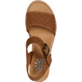 Skechers Desert Kiss Serendipitous Sandalias De Mujer De Poliéster Color Castaño.