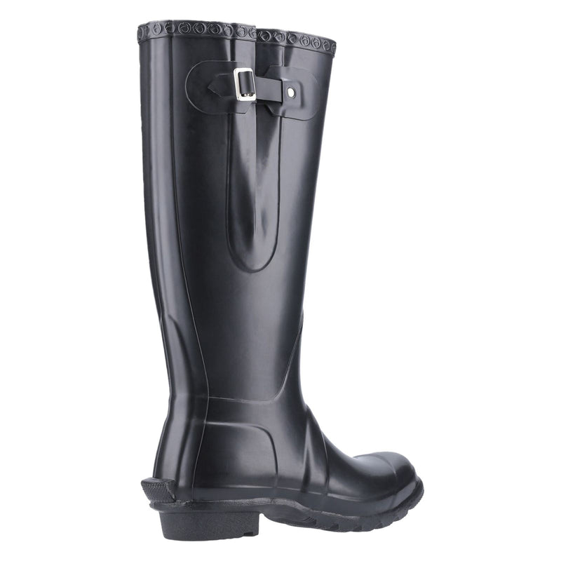 Cotswold Windsor Welly Botas De Agua Negras De Goma