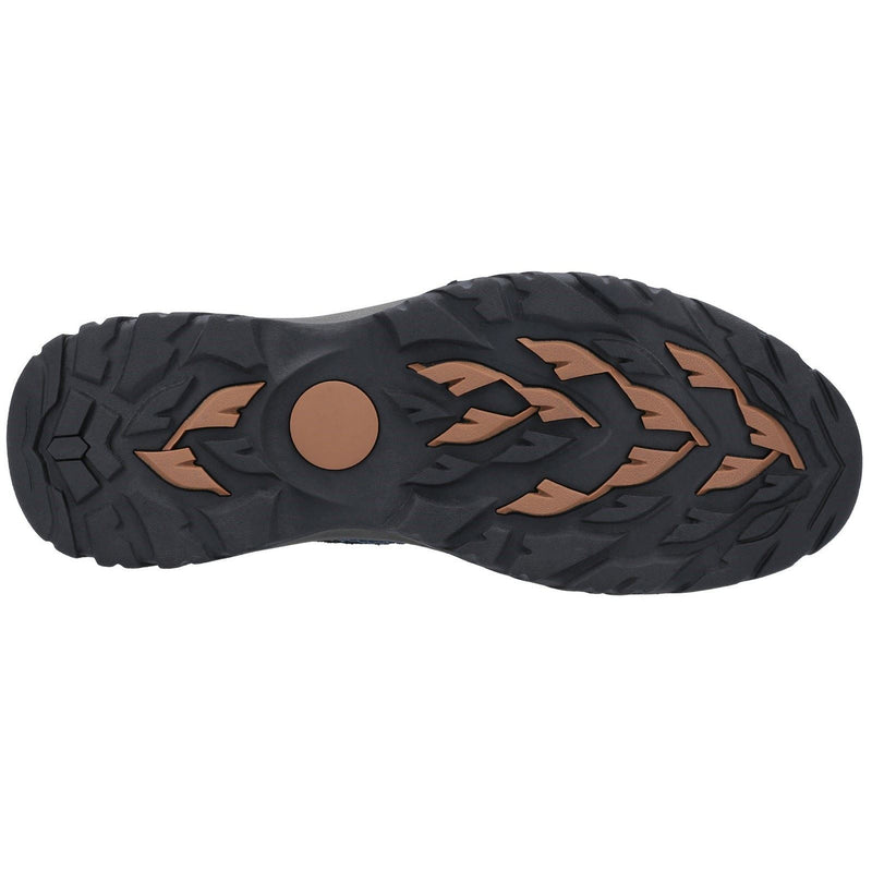 Cotswold Toddington Zapatos De Cuero Para Hombre En Color Azul Marino Con Cordones.