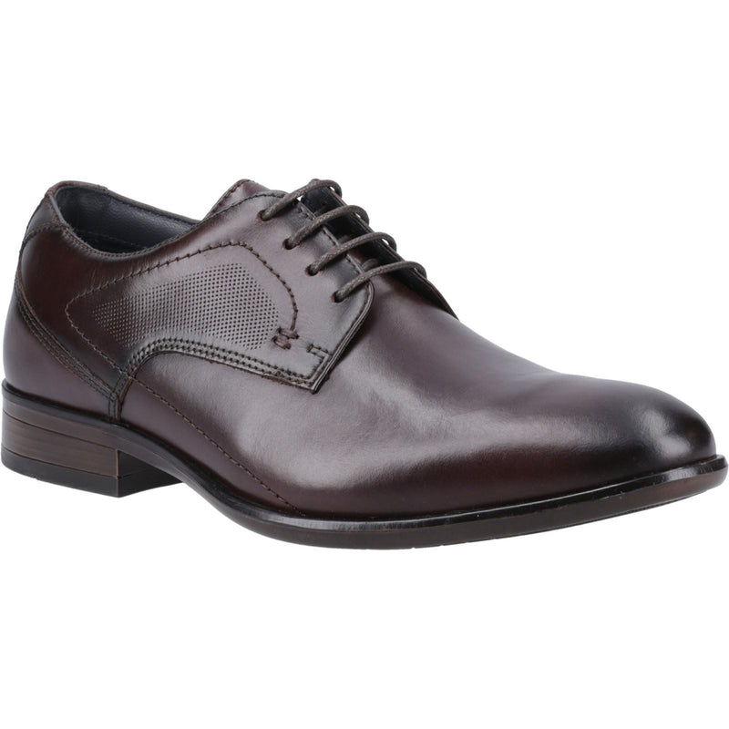 Pod Carl Zapatos De Cuero Para Hombre En Color Castaño Con Cordones.
