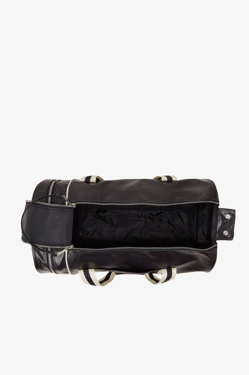 Fred Perry Classic Barrel Bolso Cruzado De Poliéster Negro/Ecrú