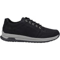 Hush Puppies Joseph Zapatos De Cuero Para Hombre, Negros, De Ante, Con Cordones