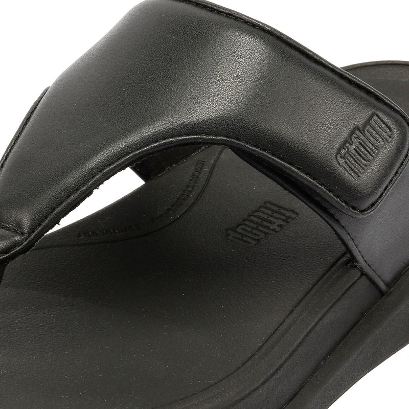 FitFlop F-Mode Go Adjustable Flatform Sandalias Negras Para Mujer