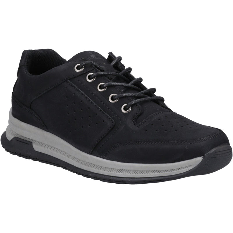 Hush Puppies Joseph Zapatos De Cuero Para Hombre, Negros, De Ante, Con Cordones