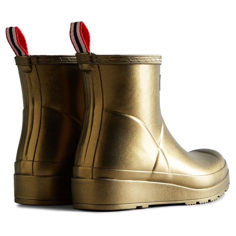 Hunter Nebula Play Botas De Agua Doradas Para Mujer De Goma.