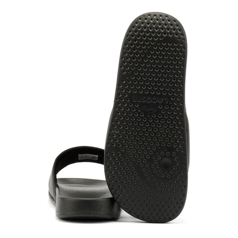 Lacoste Serve Slide 0.0 Sandalias Negras Para Mujer
