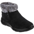 Skechers On-The-Go Joy First Glance Botas De Cuero Para Mujer En Negro/Gris.