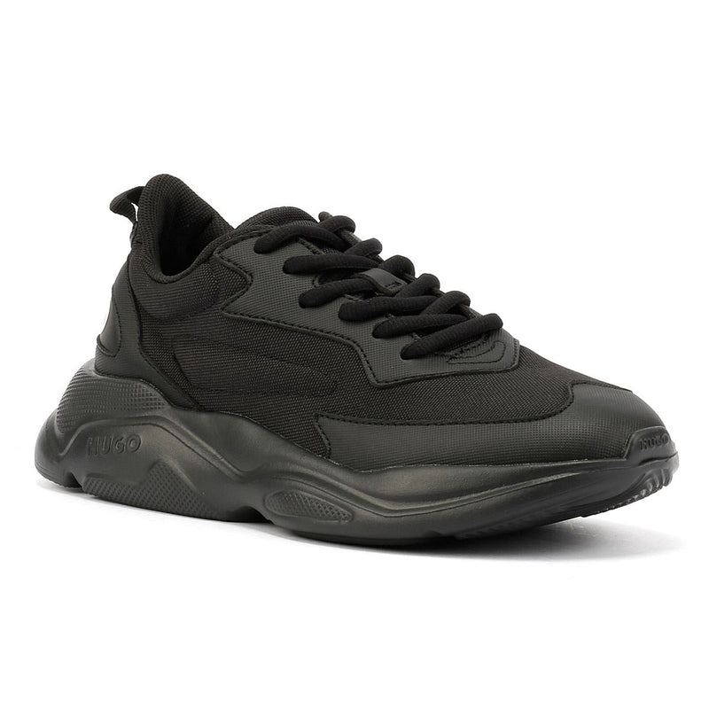 Hugo Leon Runn Zapatillas Negras De Mujer.