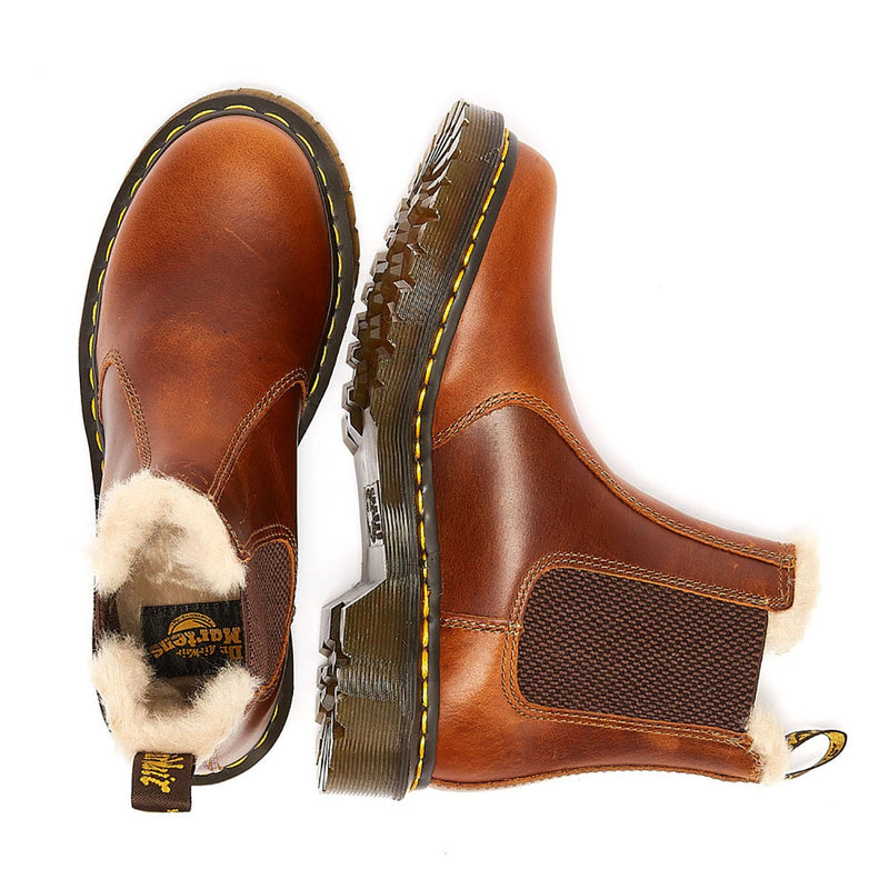 Dr. Martens 2976 Botas Marrones De Mujer Leonore En Caramelo