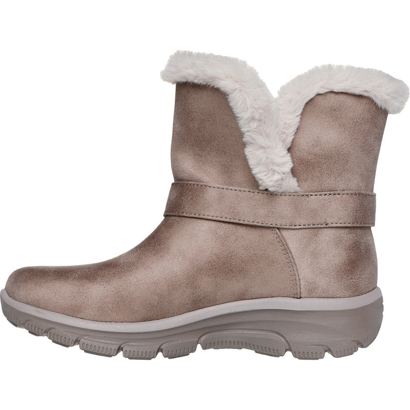 Skechers Easy Going Dreamers Move Botas De Mujer En Color Canela Oscuro.