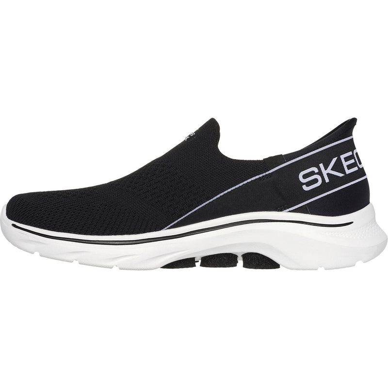Skechers GO WALK 7 Mia Zapatillas De Deporte De Tela Para Mujer En Negro/Blanco