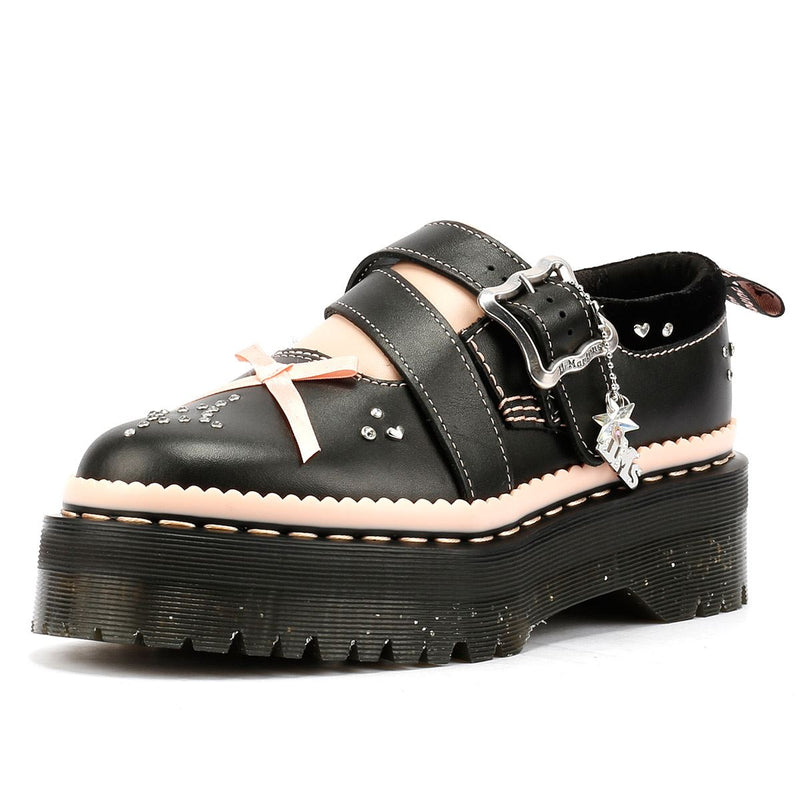 Dr. Martens Kemsley Athena Zapatos De Mujer De Cuero Negros