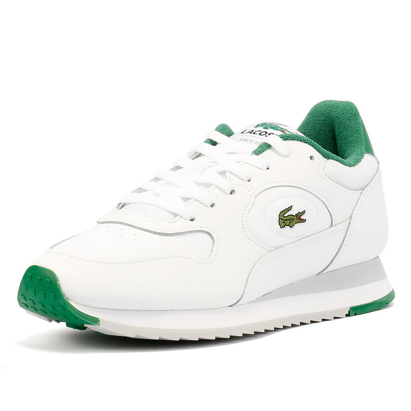 Lacoste Linetrack Zapatillas Blancas De Cuero Para Hombre