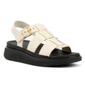FitFlop GEN-FF Fisherman Sandalias De Mujer De Cuero En Color Beige