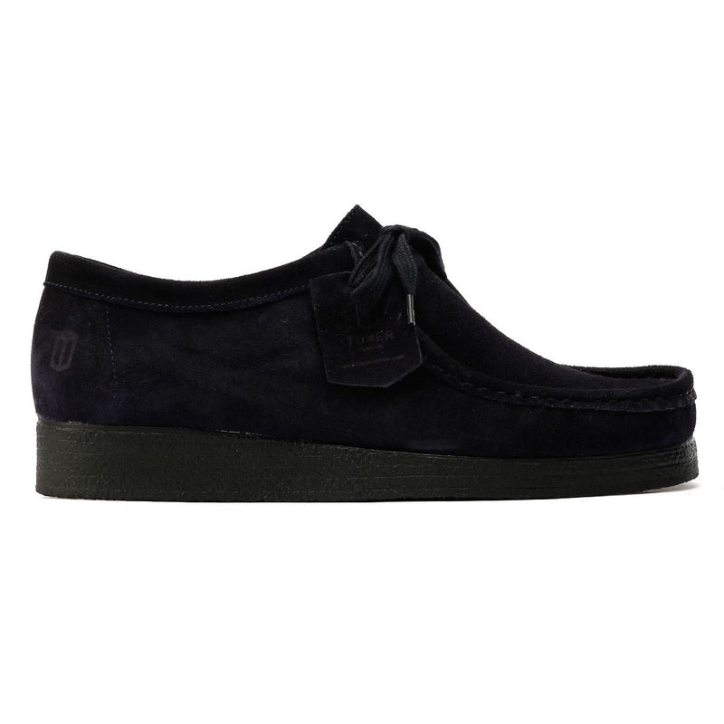 Tower Footwear Apache Zapatos Azules De Ante Para Hombre Con Cordones.