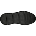 Skechers Garza Gervin Zapatos De Hombre Negros De Cuero Con Cordones.