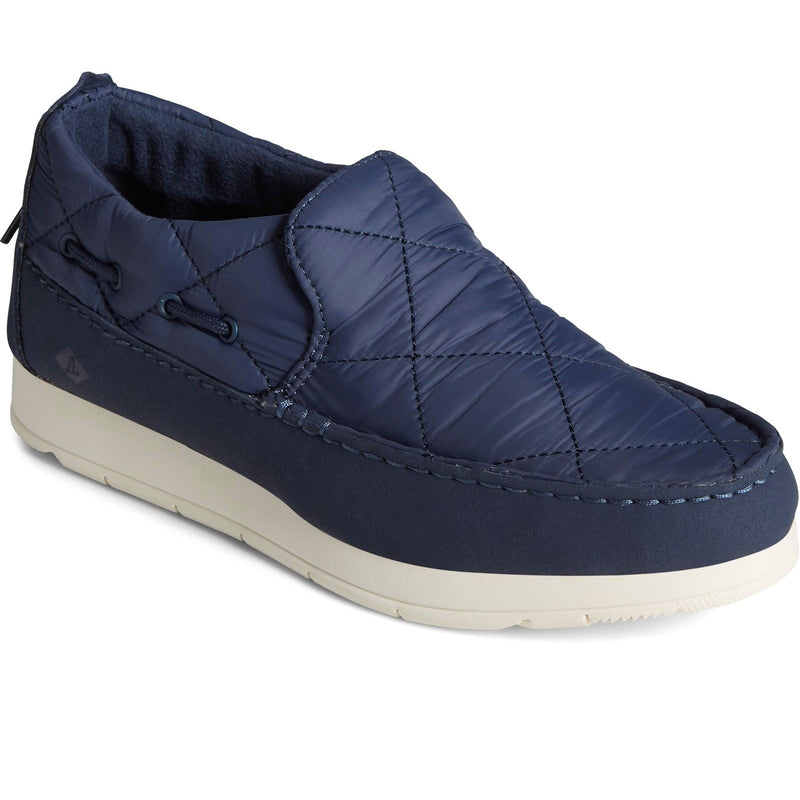 Sperry Moc-Sider Zapatos De Mocasines De Ante Azul Marino Para Mujer