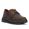 Dr. Martens Zapatos Con Cordones Crewson Lo Crazy Horse En Color Marrón Oscuro.