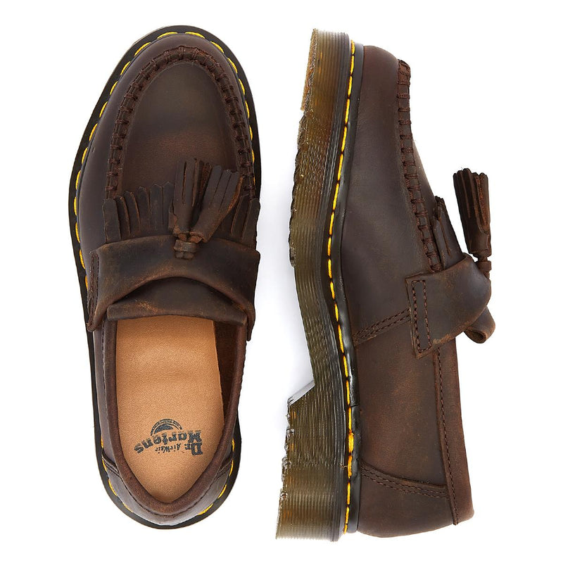 Dr. Martens Adrian Loco Caballo Marrón Zapatos Cómodos