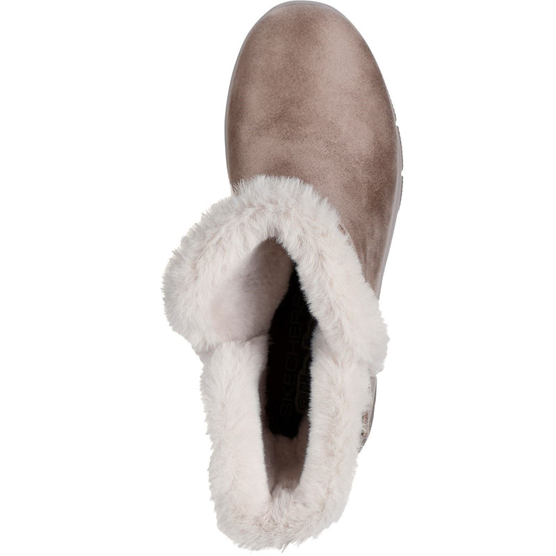 Skechers Easy Going Dreamers Move Botas De Mujer En Color Canela Oscuro.